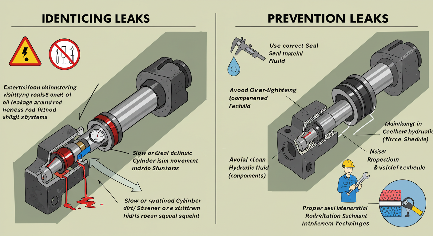 How do I identify and prevent hydraulic seal leaks in high-pressure systems